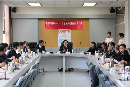 謝校長致詞中期許大家共同推動產、學、訓一體的人才培育新里程。