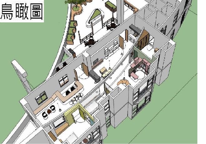 長照示範教室鳥瞰圖