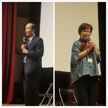 左圖為教育部劉仲成司長；右圖為本校人康學院林綺雲院長