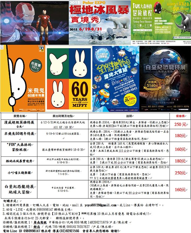 米飛兔60週年特展、Fun大森林、極地冰風暴